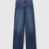 Jeans à taille haute et coupe large pour les silhouettes rondes