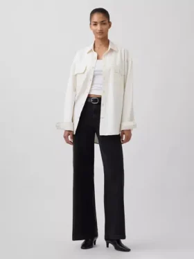 Jeans taille haute à jambes larges