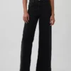 Jeans taille haute à jambes larges