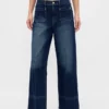Jeans taille haute à jambes larges