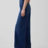 Jeans taille haute à jambes larges