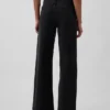 Jeans taille haute à jambes larges