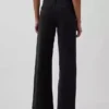 Jeans taille haute à jambes larges