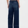 Jeans taille haute à jambes larges