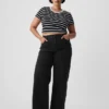 Jeans taille haute à jambes larges