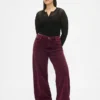 Jeans taille haute à jambes larges