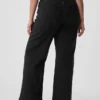 Jeans taille haute à jambes larges