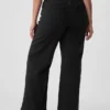 Jeans taille haute à jambes larges