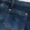 Jeans taille haute à jambes larges