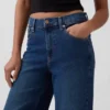 Jeans taille haute à jambes larges