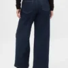 Jeans taille haute à jambes larges