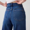 Jeans taille haute à jambes larges