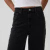 Jeans taille haute à jambes larges