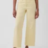 Jeans taille haute à jambes larges et longueur cheville