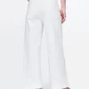 Jeans taille haute à jambes larges et longueur cheville