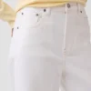 Jeans taille haute à jambes larges et longueur cheville