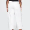 Jeans taille haute à jambes larges et longueur cheville