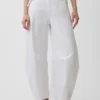 Jeans taille haute ultra-doux à ceinture, coupe en fer à cheval