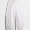 Jeans taille haute ultra-doux à ceinture, coupe en fer à cheval