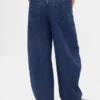 Jeans taille haute ultra-doux à coupe en fer à cheval et croisement