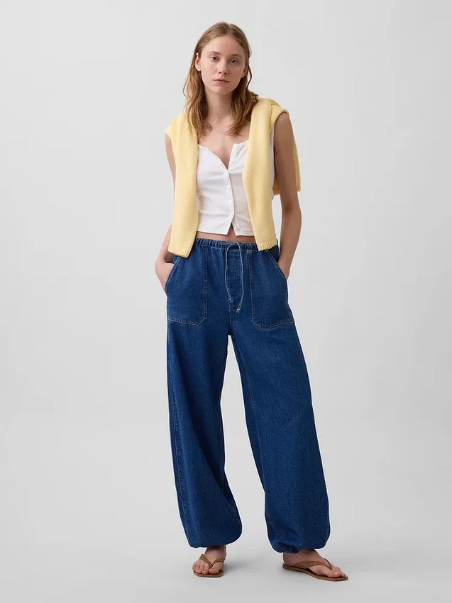 Jeans taille haute Ultrasoft Easy Barrel