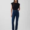 Jeans taille haute évasé