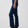 Jeans taille haute évasé