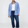 Jeans taille haute évasé
