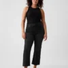 Jeans taille haute évasé
