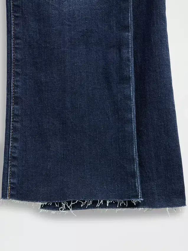 Jeans taille haute évasé