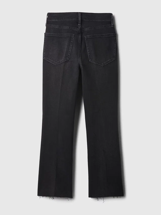 Jeans taille haute évasé