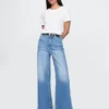Jeans à taille très haute et jambes larges