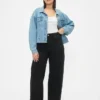 Jeans à taille très haute et jambes larges