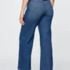 Jeans à taille très haute et jambes larges
