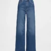 Jeans à taille très haute et jambes larges