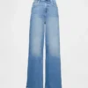 Jeans à taille très haute et jambes larges