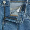 Jeans évasés amples à taille basse avec coutures pour enfants