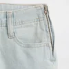 Jeans évasés décontractés à taille basse et braguette à lacets pour enfant