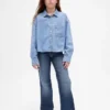 Jeans évasés décontractés taille basse pour enfant