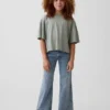 Jeans évasés décontractés taille basse pour enfant