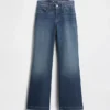 Jeans évasés décontractés taille basse pour enfant