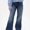 Jeans évasés décontractés taille basse pour enfant