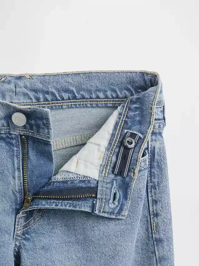 Jeans évasés décontractés taille basse pour enfant