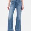 Jeans évasés décontractés à taille haute