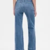 Jeans évasés décontractés à taille haute
