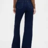 Jeans évasés décontractés à taille haute