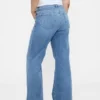 Jeans évasés décontractés à taille haute