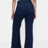 Jeans évasés décontractés à taille haute