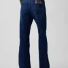 Jeans évasés décontractés à taille mi-haute