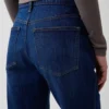 Jeans évasés décontractés à taille mi-haute